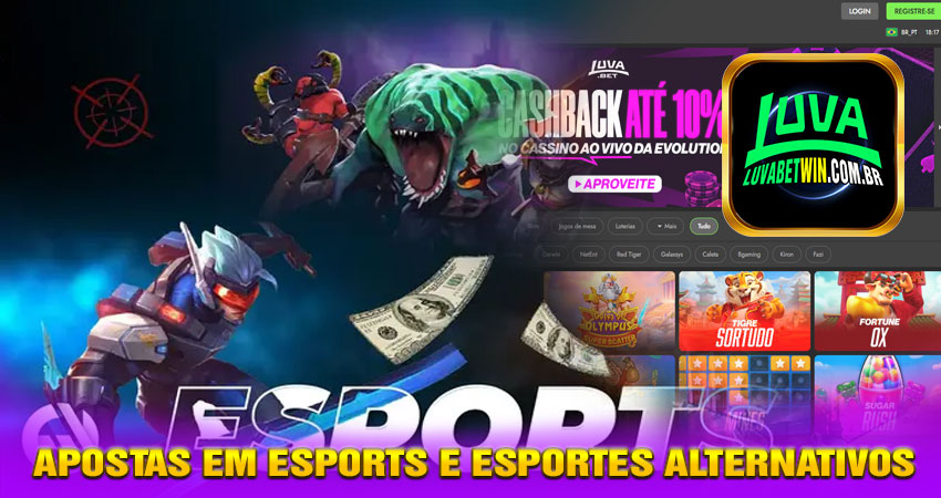 Apostas em eSports e esportes alternativos